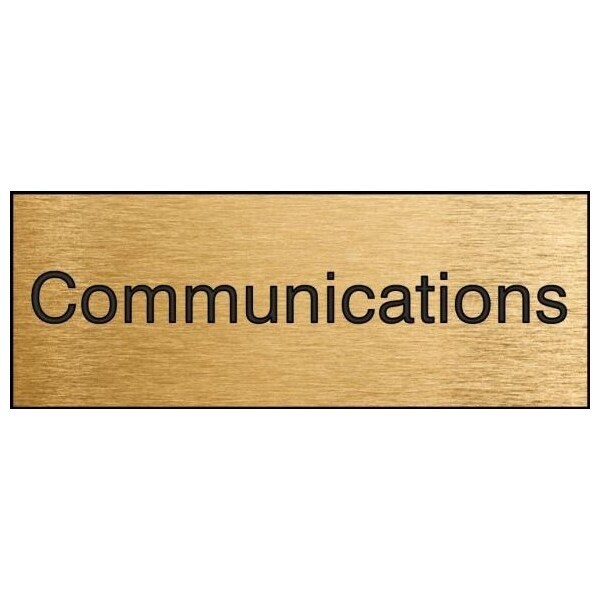 Accuform 8 in W x 3 in H, Engraved Plastic PSG858BA - main